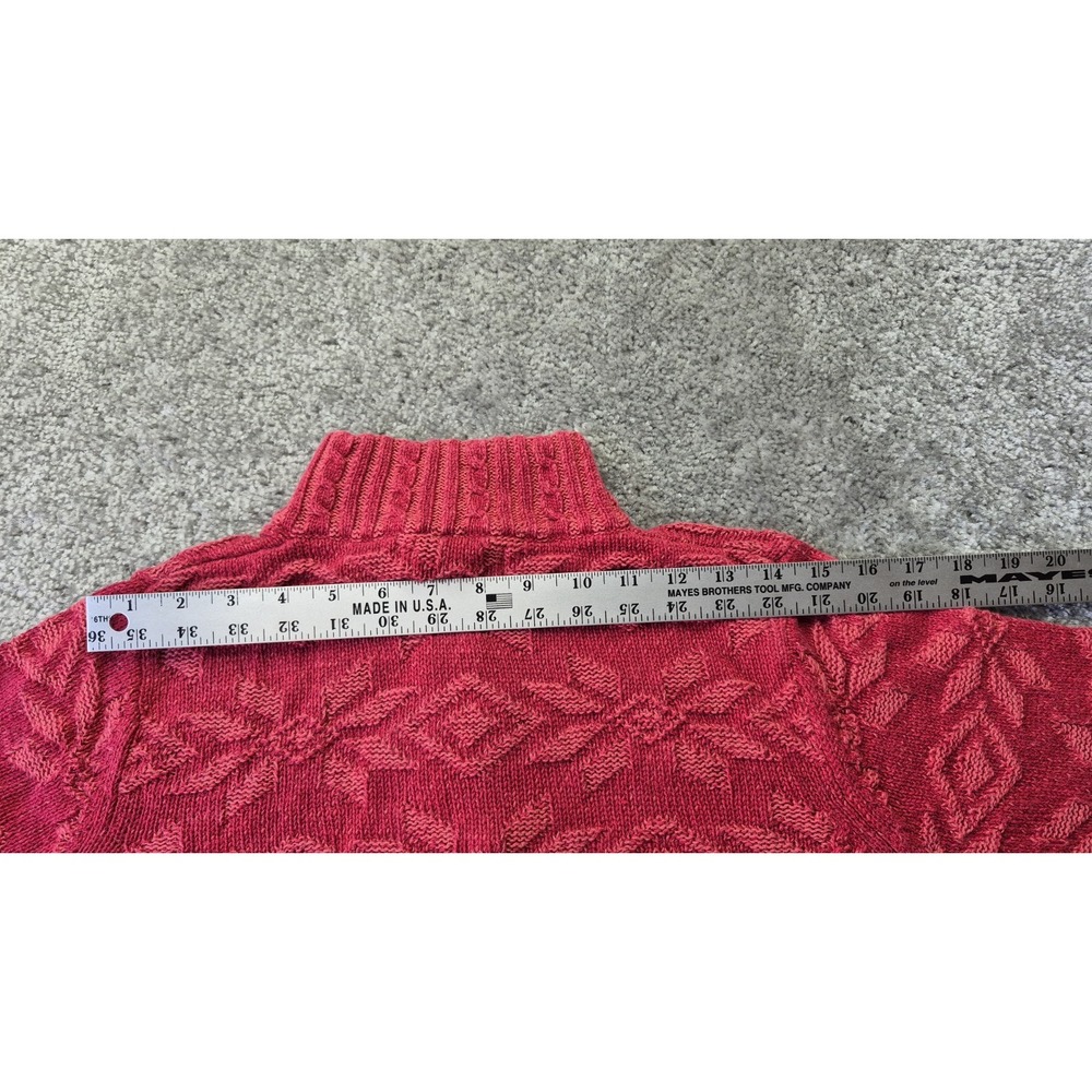 Woolrich Ruby Red Sweater Womens Medium Warm Cozy - Picture 10 of 13